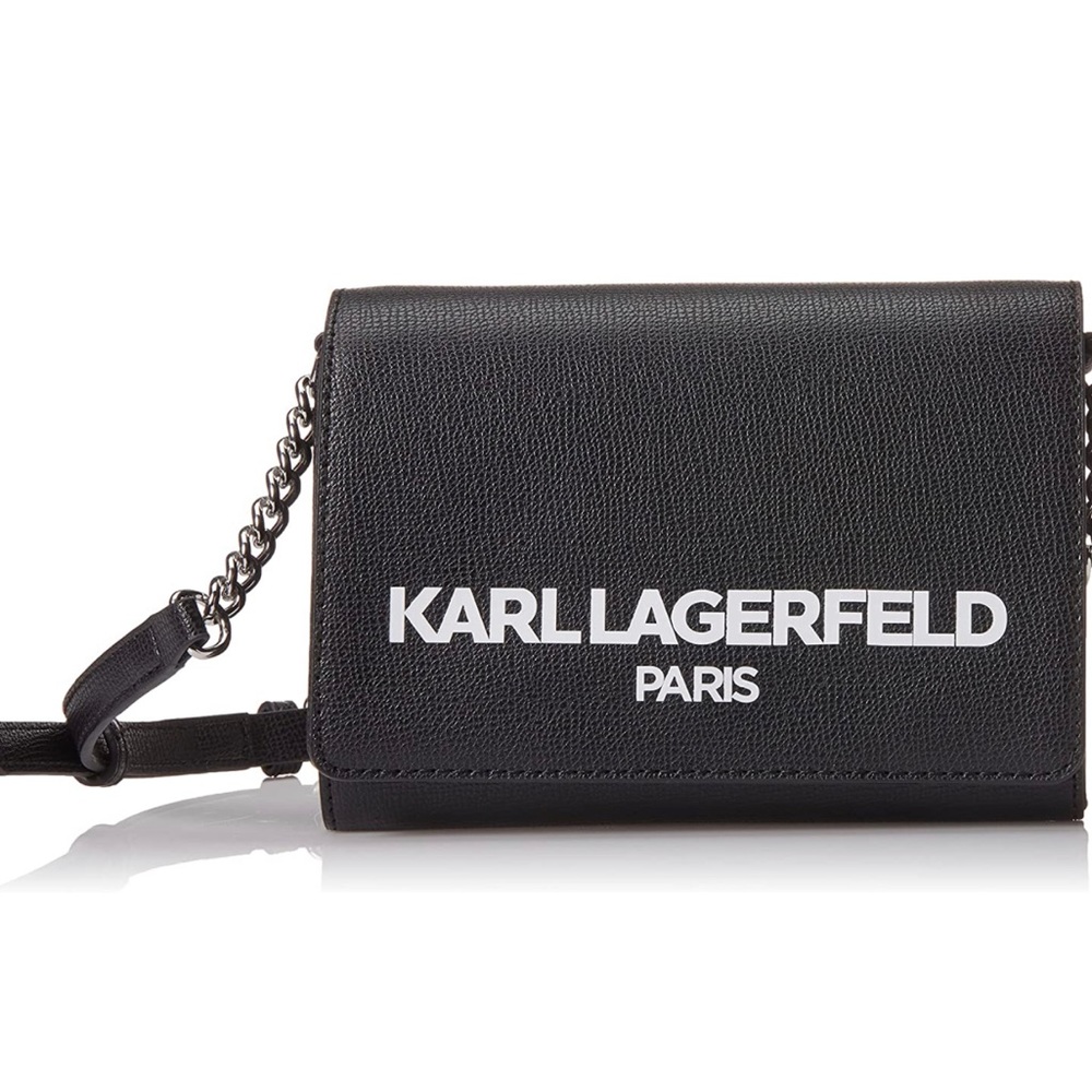 NEW! Karl Lagerfeld Paris Connie Leather Crossbody Shoulder Bag / MAKE AN OFFER!